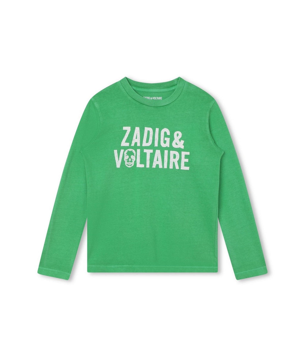 Long-Sleeve T-Shirt - Acid Green - Boy - Zadig & Voltaire Kids