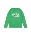 Long-Sleeve T-Shirt - Acid Green - Boy - Zadig & Voltaire Kids