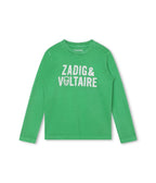 Long-Sleeve T-Shirt - Acid Green - Boy - Zadig & Voltaire Kids