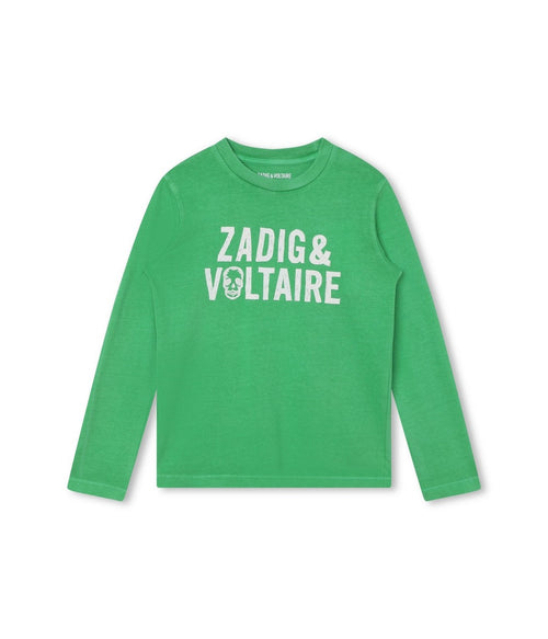 Camiseta manga larga - Verde Ácido - Niño - Zadig & Voltaire Kids