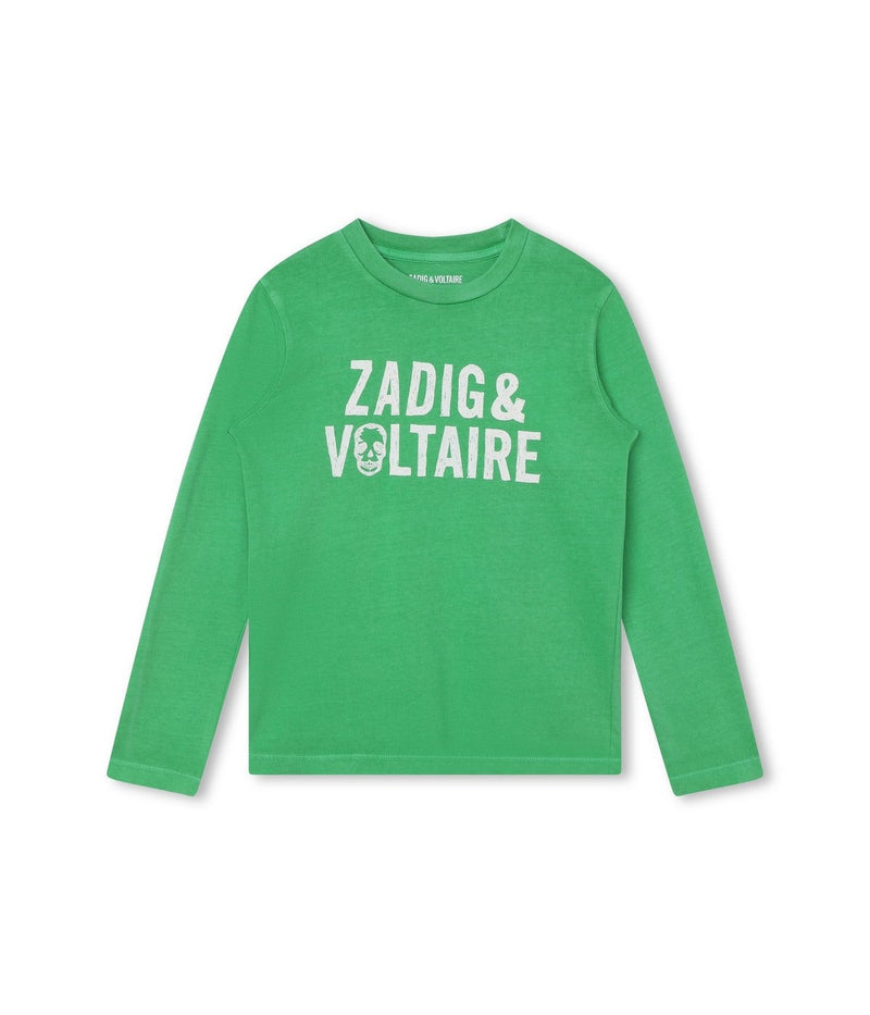 Long Sleeve T-Shirt - Acid Green - Boy - Zadig & Voltaire Kids