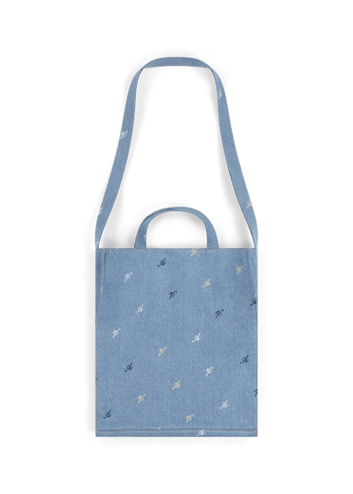 Signature A Denim Bag - Light Blue - Unisex