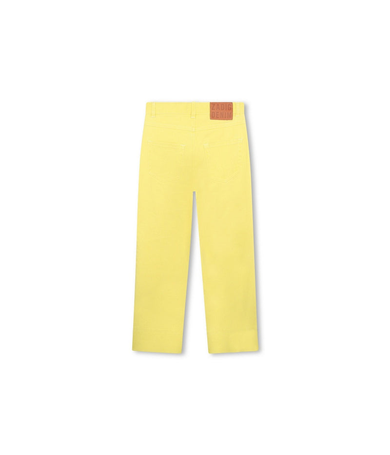 Pantalon 5 Poches - Jaune Tendre - Fille