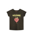 T-Shirt Manches Courtes - Dark Khaki - Fille