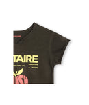 T-Shirt Manches Courtes - Dark Khaki - Fille