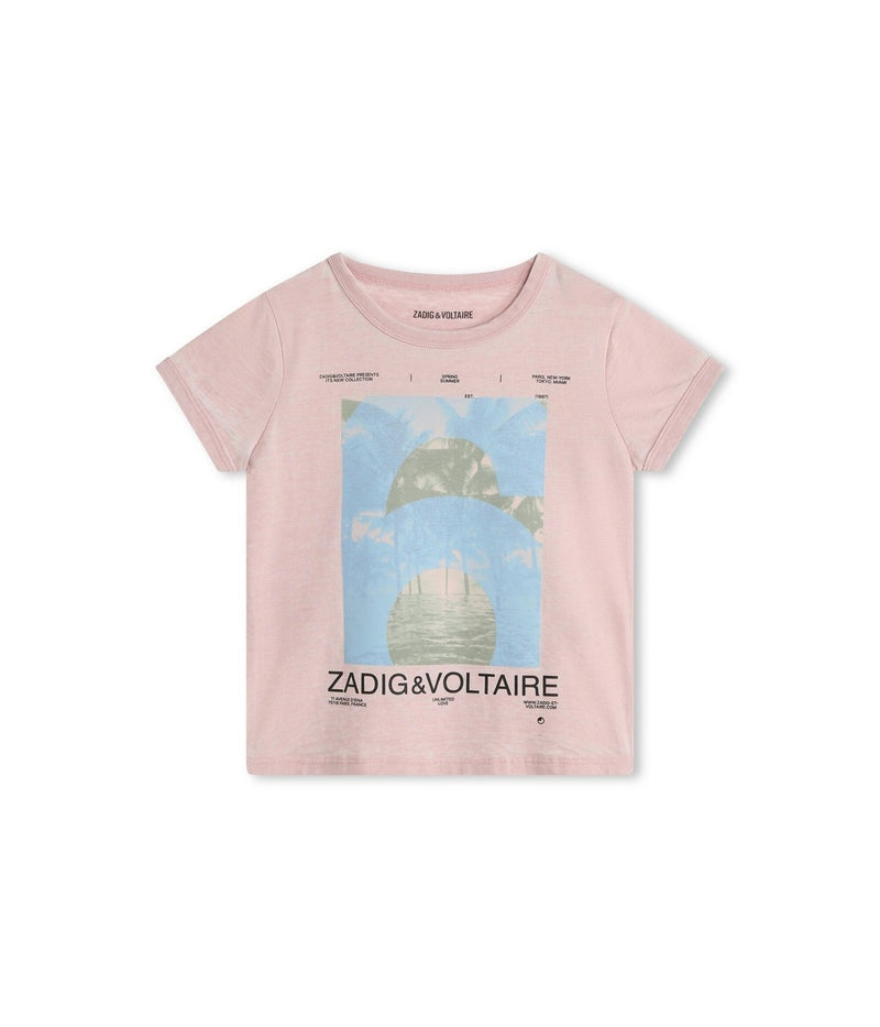 Short-Sleeve T-Shirt - Taupe Pink - Girl