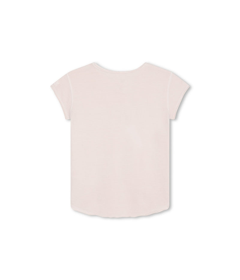 T-Shirt Manches Courtes - V Cream Pink - Fille