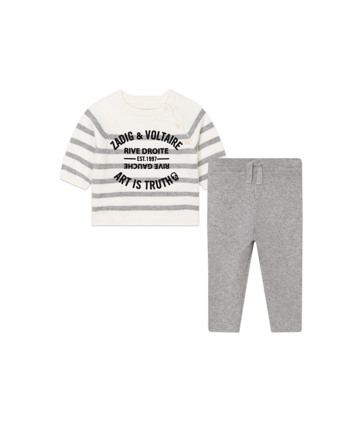 Ensemble Pull & Pantalon - Creme - Bébé Mixte