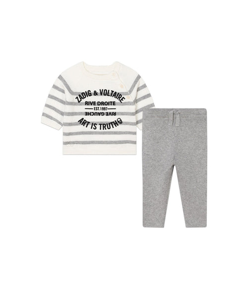 Ensemble Pull & Pantalon - Creme - Bébé Mixte