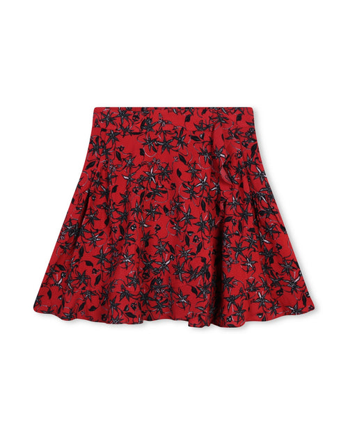 Ruffled Skirt - New Red - Girl