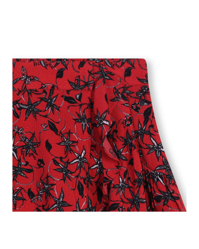 Zadig&Voltaire - Jupe A Volants - E New Red - Enfant - Fille