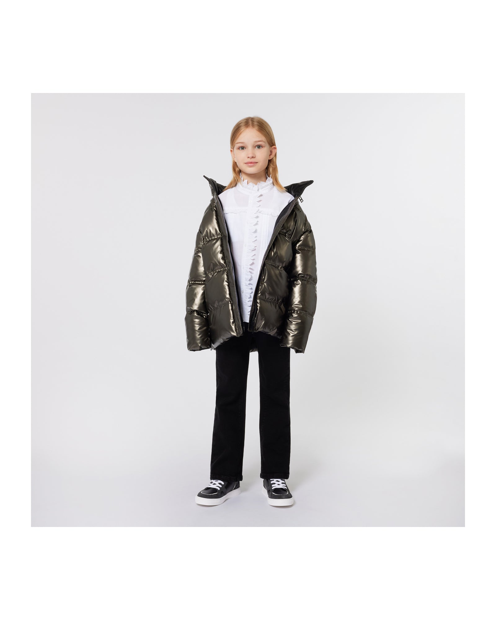 Zadig&Voltaire - Doudoune - Noir Dore - Enfant - Fille