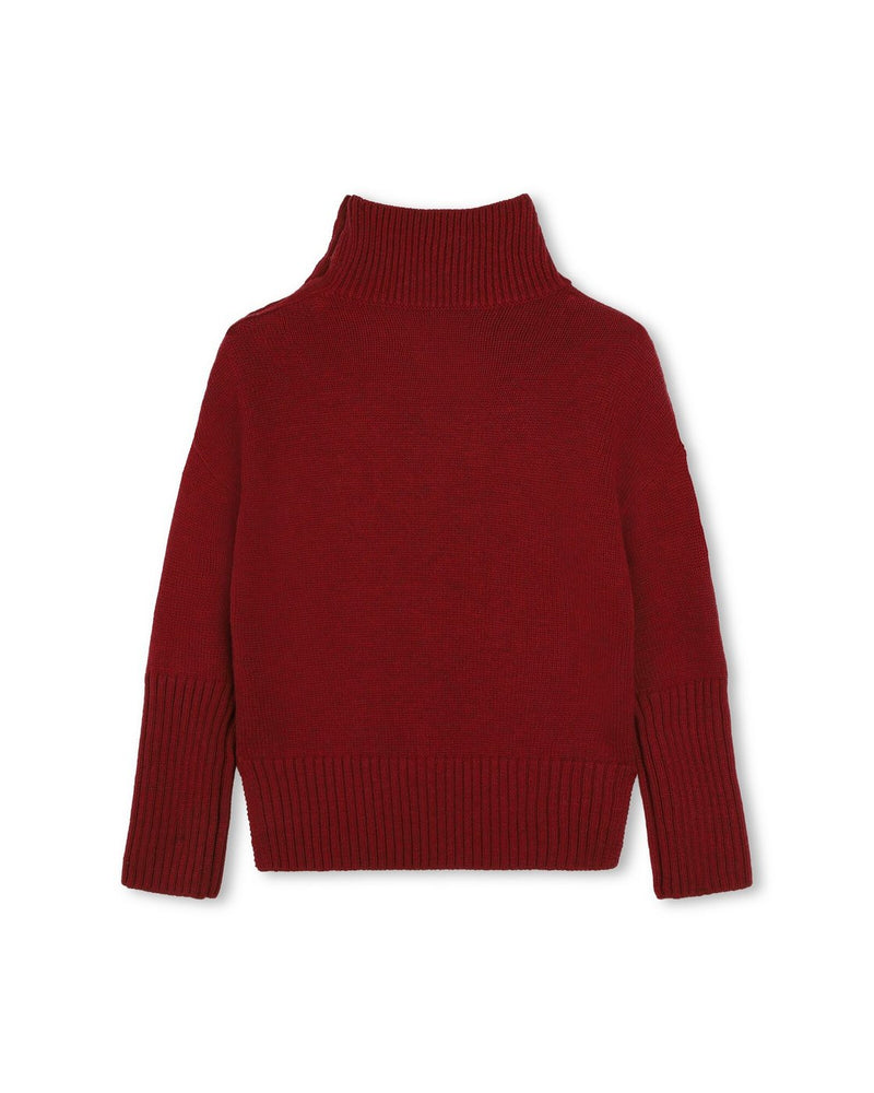 Pull Col Roule - Lrouge Chine - Fille
