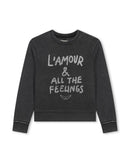 Sweatshirt - Black - Girl