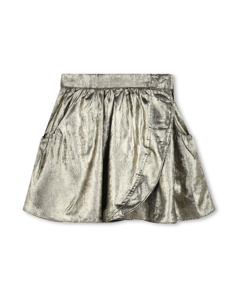 Jupe A Volants - Mnoir Dore - Fille