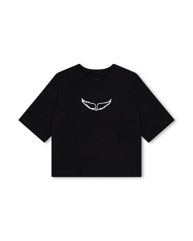 T-Shirt Manches Courtes - B Black - Fille