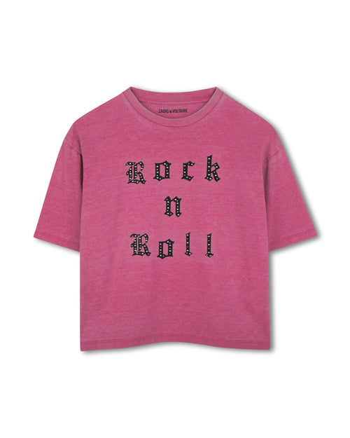 T-Shirt Manches Courtes - Groseille - Fille