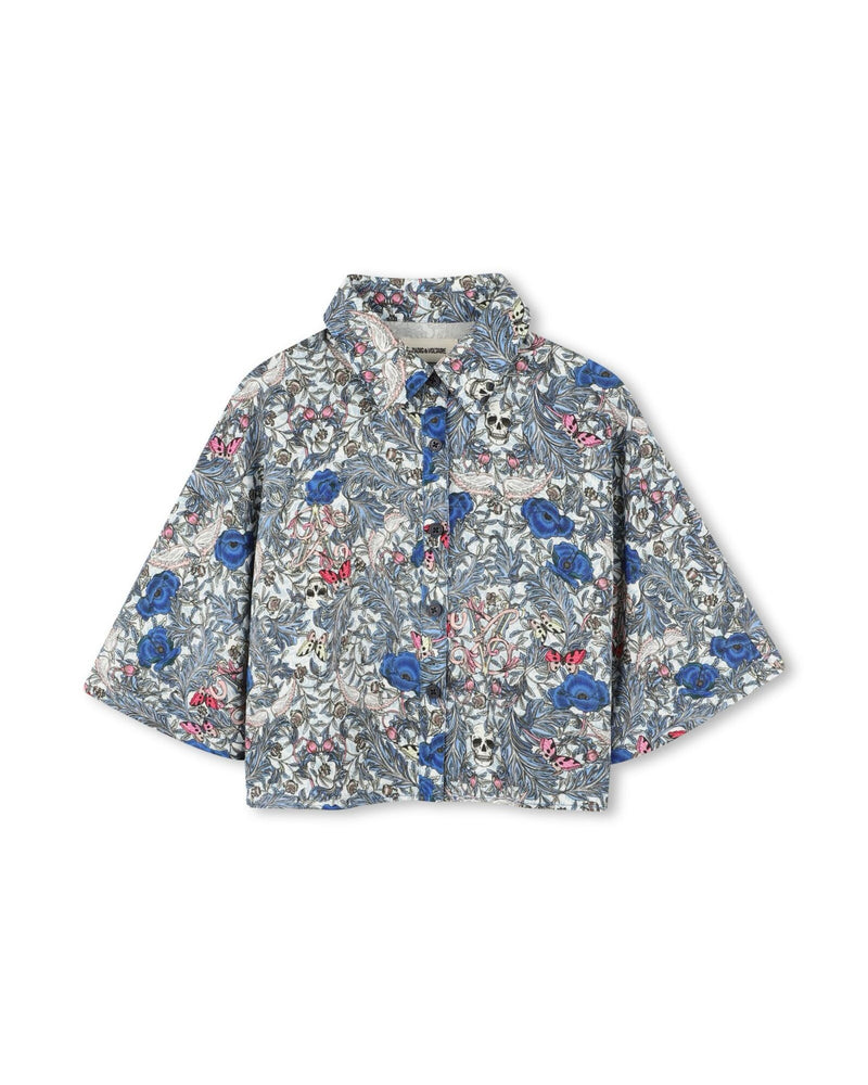 Blouse - E Dark Blue - Fille