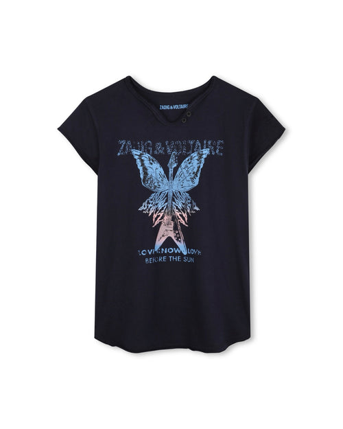 T-Shirt Manches Courtes - E Dark Blue - Fille