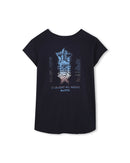 T-Shirt Manches Courtes - E Dark Blue - Fille
