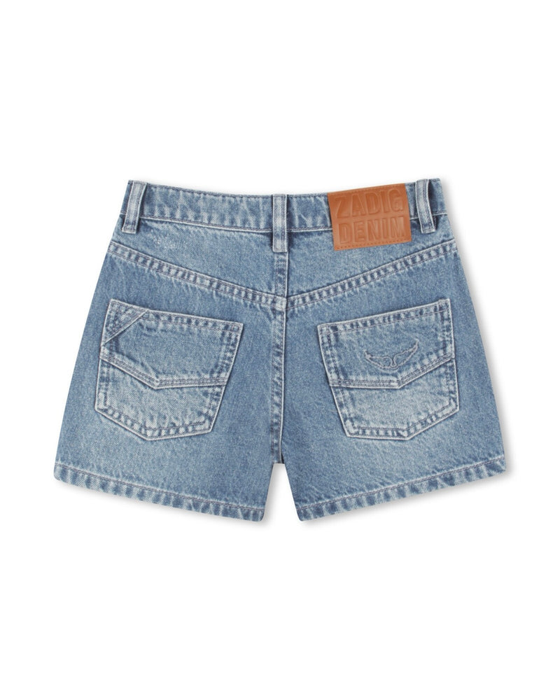 Short Denim - Zdouble Stone - Fille