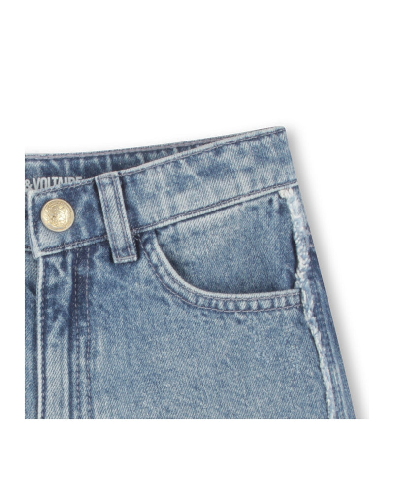 Short Denim - Zdouble Stone - Fille