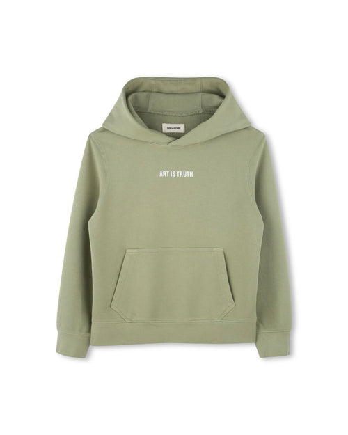 Sweat A Capuche - Deep Olive - Garçon
