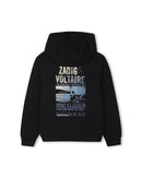 Cardigan A Capuche - B Black - Garçon