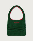 Bolso verde crochet tejido a mano