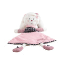 Doudou Mouchoir Lapin En Velours Blanc