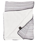 Couverture Bébé 75X100Cm En Gaze De Coton Et Polaire Marinière