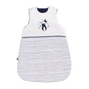 Gigoteuse Bébé Hiver Naissance En Double Gaze De Coton Marinière - Blanc