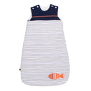 Gigoteuse Bébé Hiver En Double Gaze De Coton Marinière - Blanc