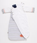 Gigoteuse Bébé Hiver À Manches Amovibles Marinière - Blanc