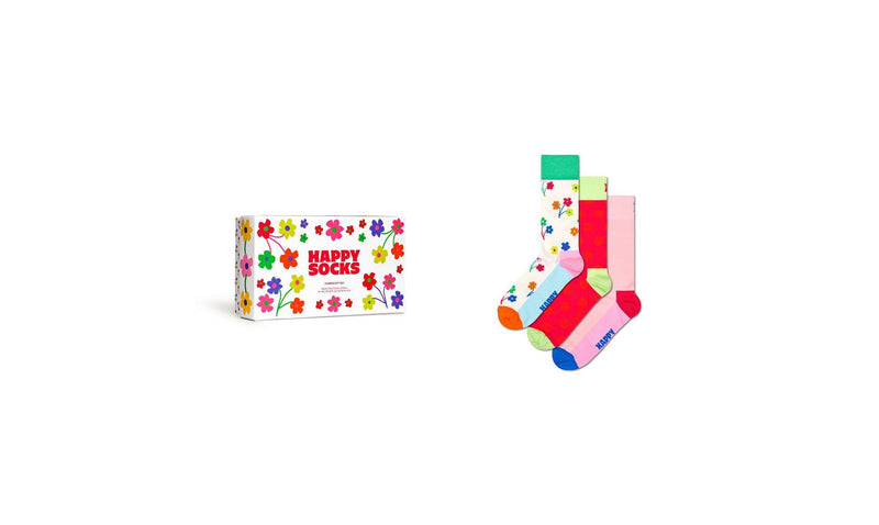 Lot De 3 Paires De Chaussettes I Flower U En Cadeau - Mixte