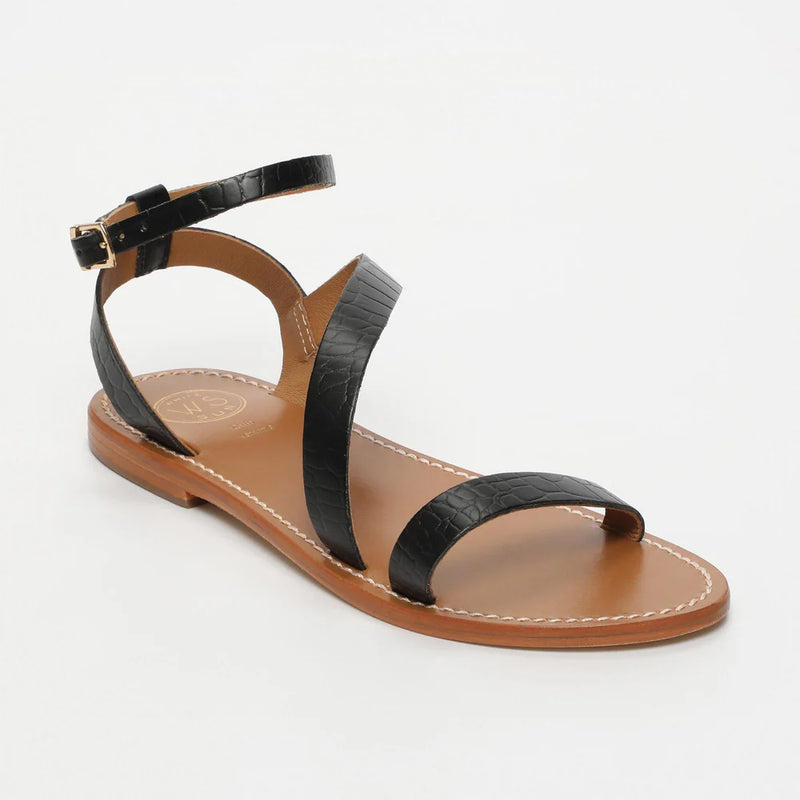 Xigala Sandals - Black Croco
