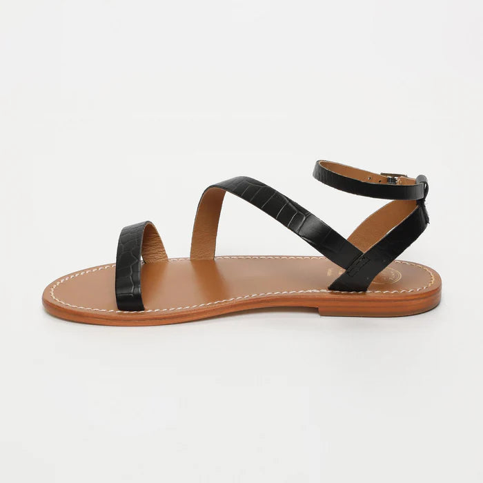 Xigala Sandals - Black Croco