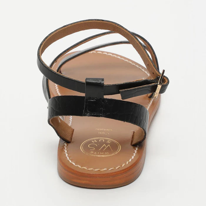 Xigala Sandals - Black Croco