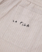 "Linen And Cotton" Guignier Seersucker Trousers - Men