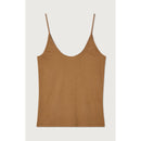Thin Straps Round Neck Tank Top - Mocha - Women