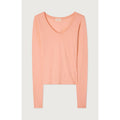 Camiseta Cuello en V - Rosa Flamenco - Mujer