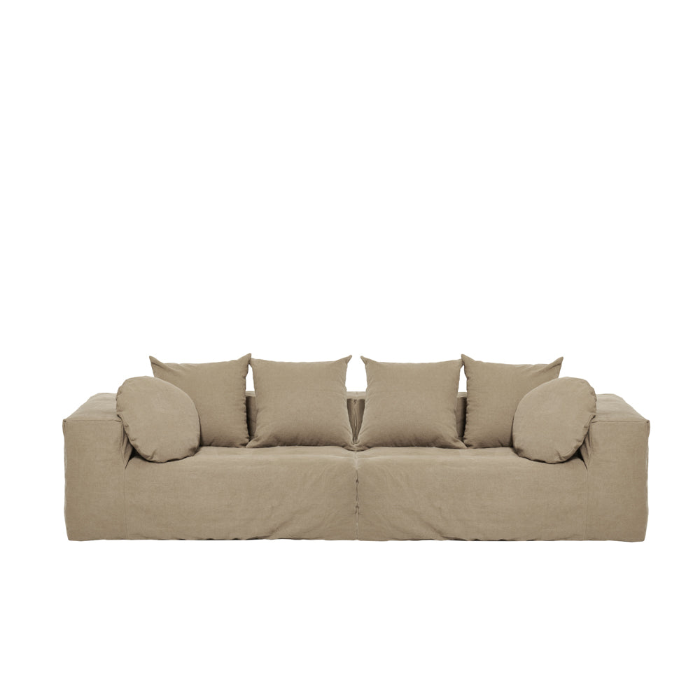Sofá de lino - Beige