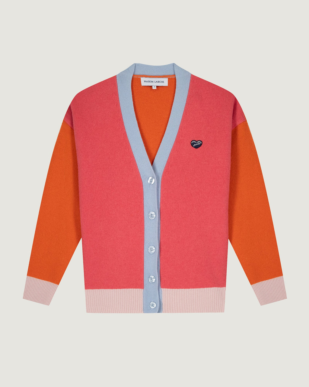 Jersey "Parche Corazón" Glizières de lana de cordero y cachemira