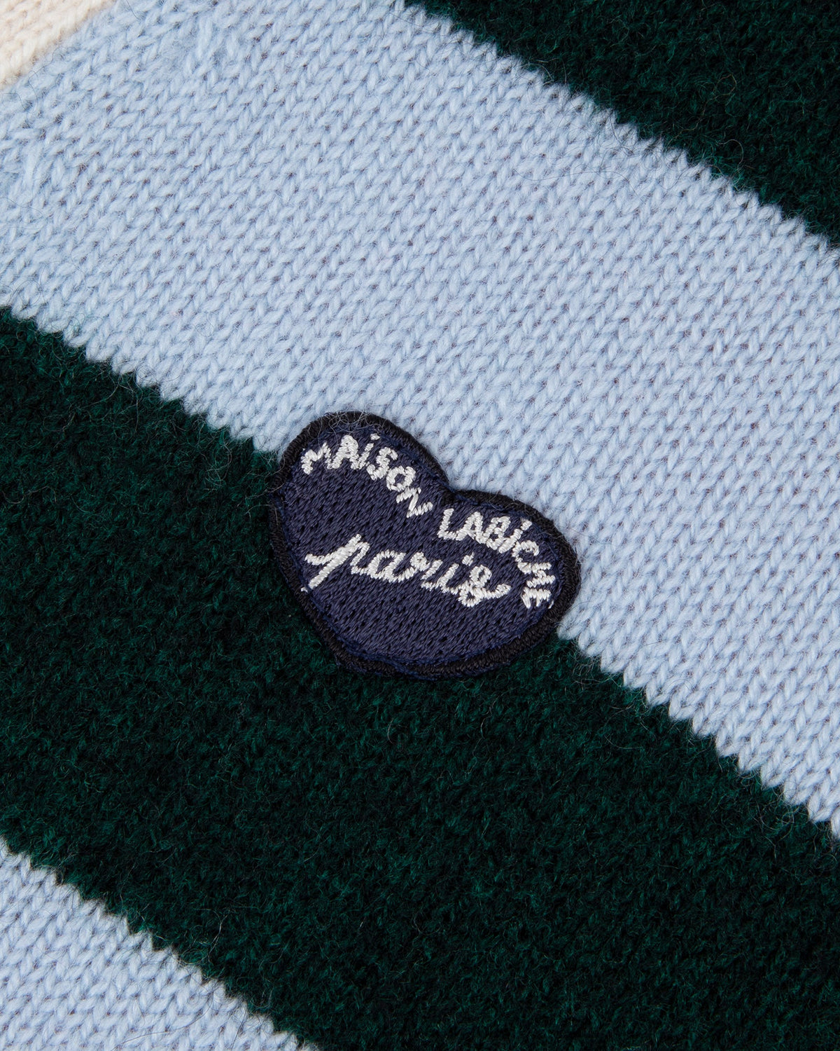 Jersey "Parche Corazón" Glizières de lana de cordero y cachemira