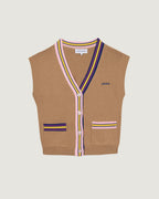 Sleeveless Cardigan "Labiche" Gossec