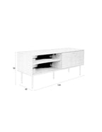 Stripes Bas - Sideboard - MDF - Brown