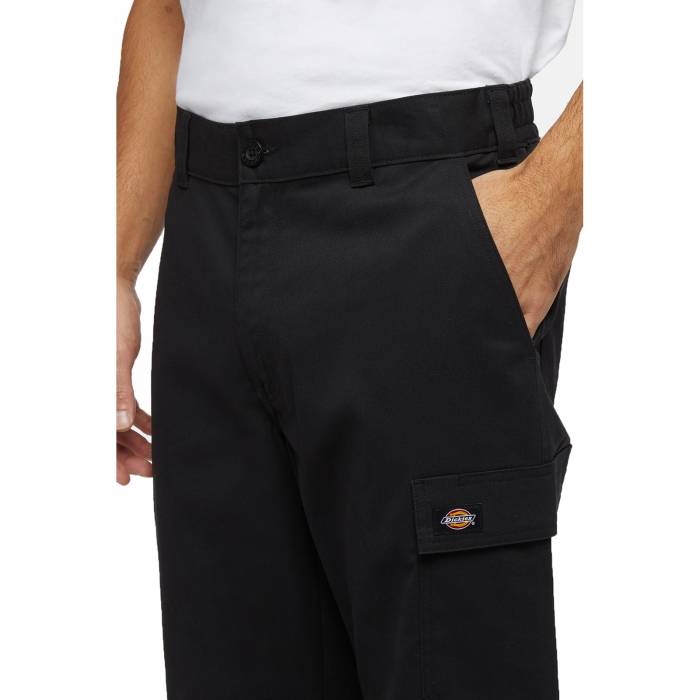 Pantaloni cargo jogger in twill - Nero - Uomo