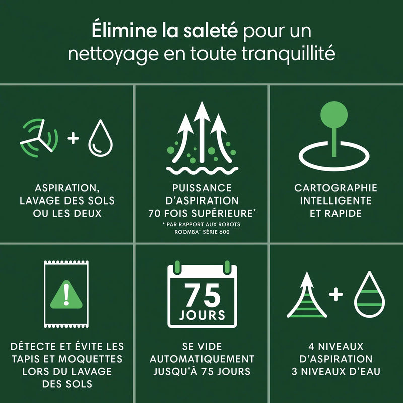 Roomba 105 Combo + Base Autoempty - Blanc