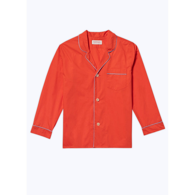 Fursac - Coral Cotton Poplin Pyjamas