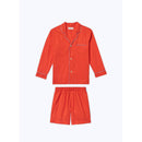 Fursac - Pyjama Corail En Popeline De Coton - Orange - Homme